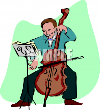 playing cello clipart