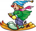 Skiing Clipart