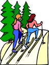 Skiing Clipart