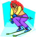 Skiing Clipart