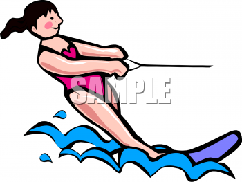 Skiing Clipart