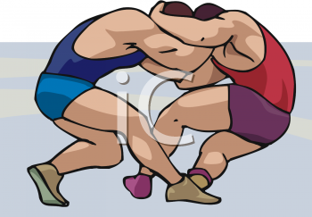 Wrestling Clipart