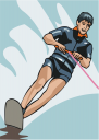 Skiing Clipart