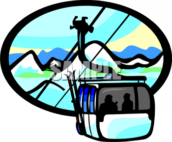 Skiing Clipart