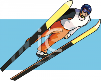 Skiing Clipart