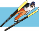 Skiing Clipart