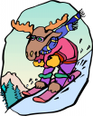 Skiing Clipart