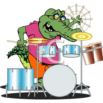 drum set clipart. drum set clipart. Crocodile Clipart