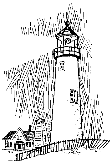 house clipart black and white. Free Lighthouse Clipart