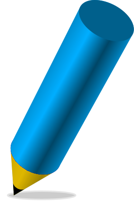 FREE Blue Colored Pencil Clipart