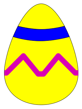 Free Decorated Easter Egg Clipart