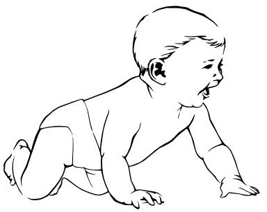 Free Baby Coloring Pages Clipart