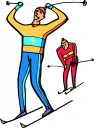 Skiing Clipart