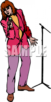 Singer Clipart