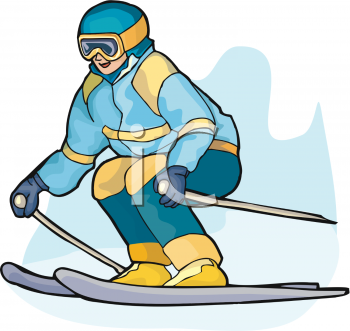 Skiing Clipart