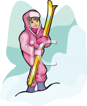 Skiing Clipart