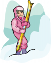 Skiing Clipart