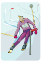 Skiing Clipart