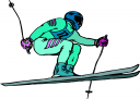 Skiing Clipart