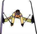 Skiing Clipart