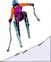 Skiing Clipart