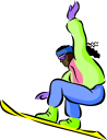 Skiing Clipart