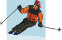 Skiing Clipart