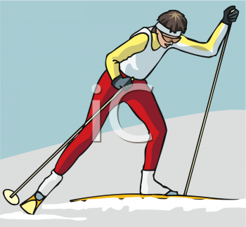 Skiing Clipart