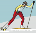 Skiing Clipart