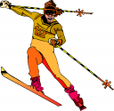 Skiing Clipart