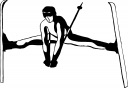 Skiing Clipart