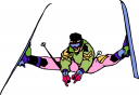 Skiing Clipart