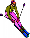 Skiing Clipart