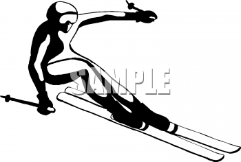 Skiing Clipart