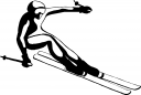 Skiing Clipart