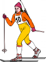 Skiing Clipart