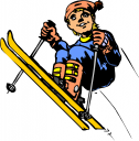 Skiing Clipart