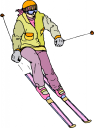 Skiing Clipart