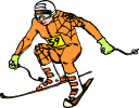 Skiing Clipart