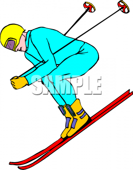 Skiing Clipart