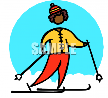 Skiing Clipart