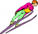 Skiing Clipart