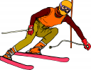 Skiing Clipart