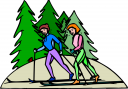 Skiing Clipart