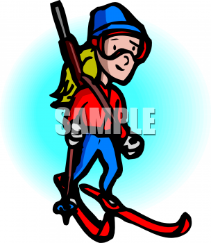 Skiing Clipart