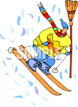 Royalty Free Skiing Clipart