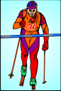 Skiing Clipart