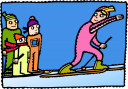 Skiing Clipart