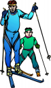 Skiing Clipart