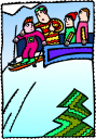 Skiing Clipart